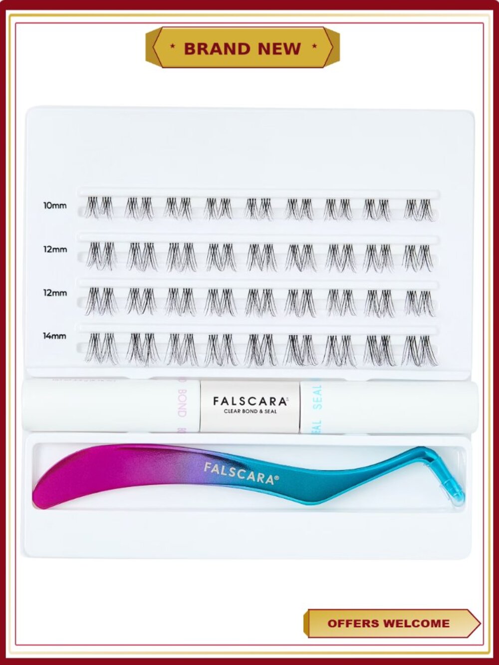 Clear Band Lash Extension Kit, 36 Clusters, Natural Look - Picture 8 of 8